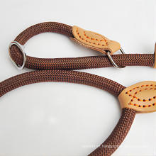 Pet Leather Button P-type Traction Rope Pet Leash